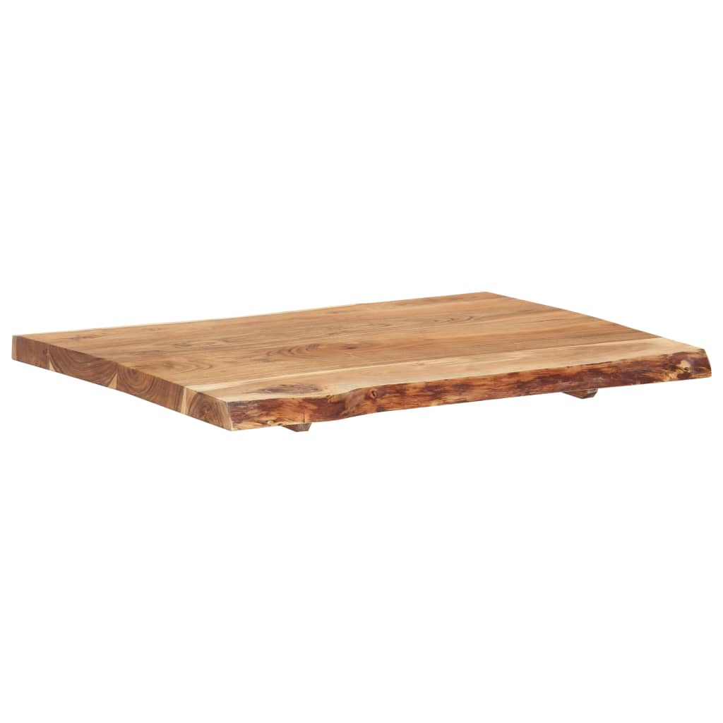 Table Top Solid Acacia Wood 80x(50-60)x3.8 cm