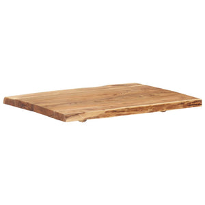 Table Top Solid Acacia Wood 80x(50-60)x3.8 cm