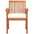 5 Piece Outdoor Dining Set with Cushions Solid Wood Acacia