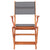 9 Piece Outdoor Dining Set Grey Solid Eucalyptus Wood and Textilene