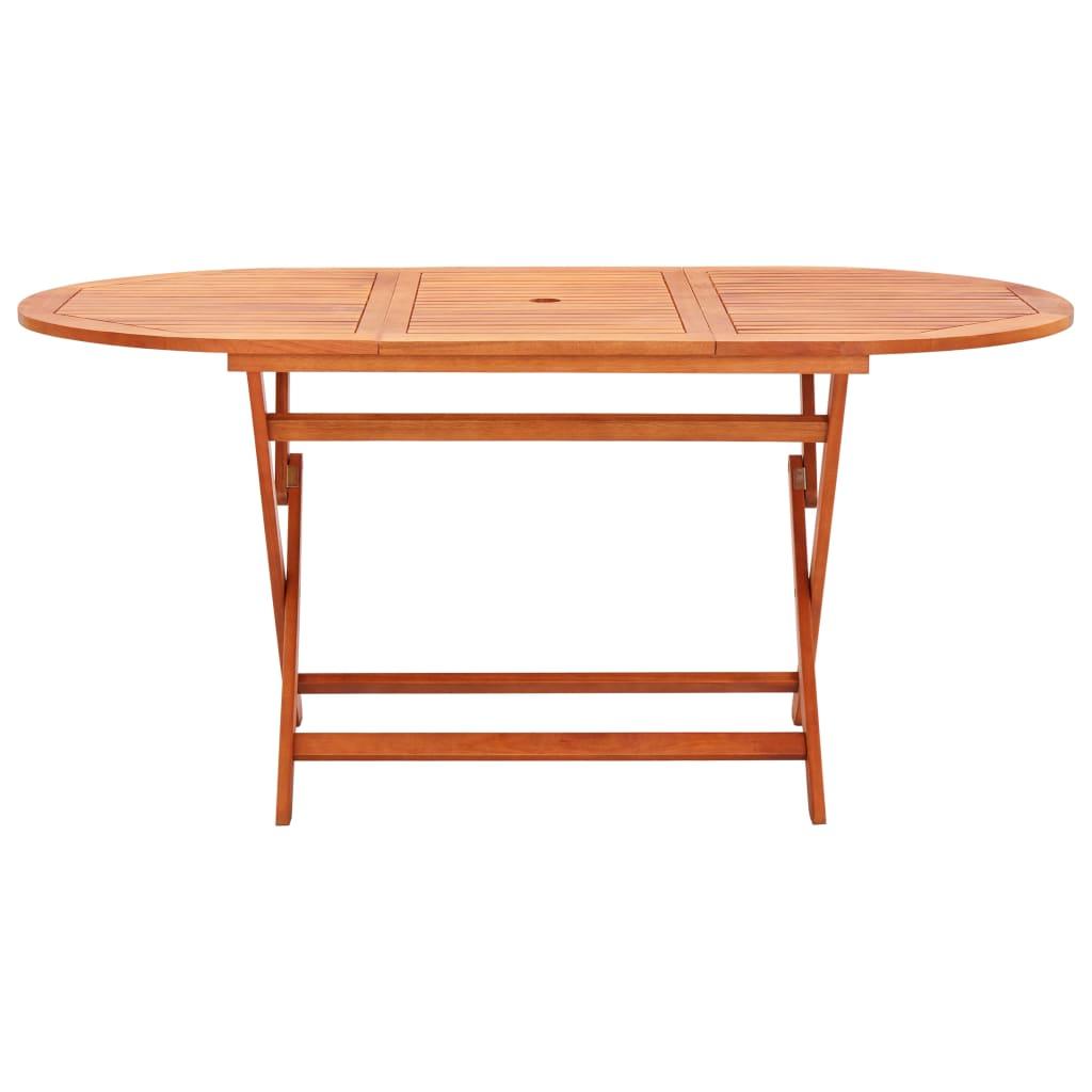 9 Piece Outdoor Dining Set Solid Eucalyptus Wood and Textilene