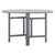5 Piece Garden Dining Set Solid Wood Acacia Grey