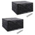 Garden Furniture Covers 2 pcs 6 Person Poly Rattan Set 8 Eyelets 172x113cm