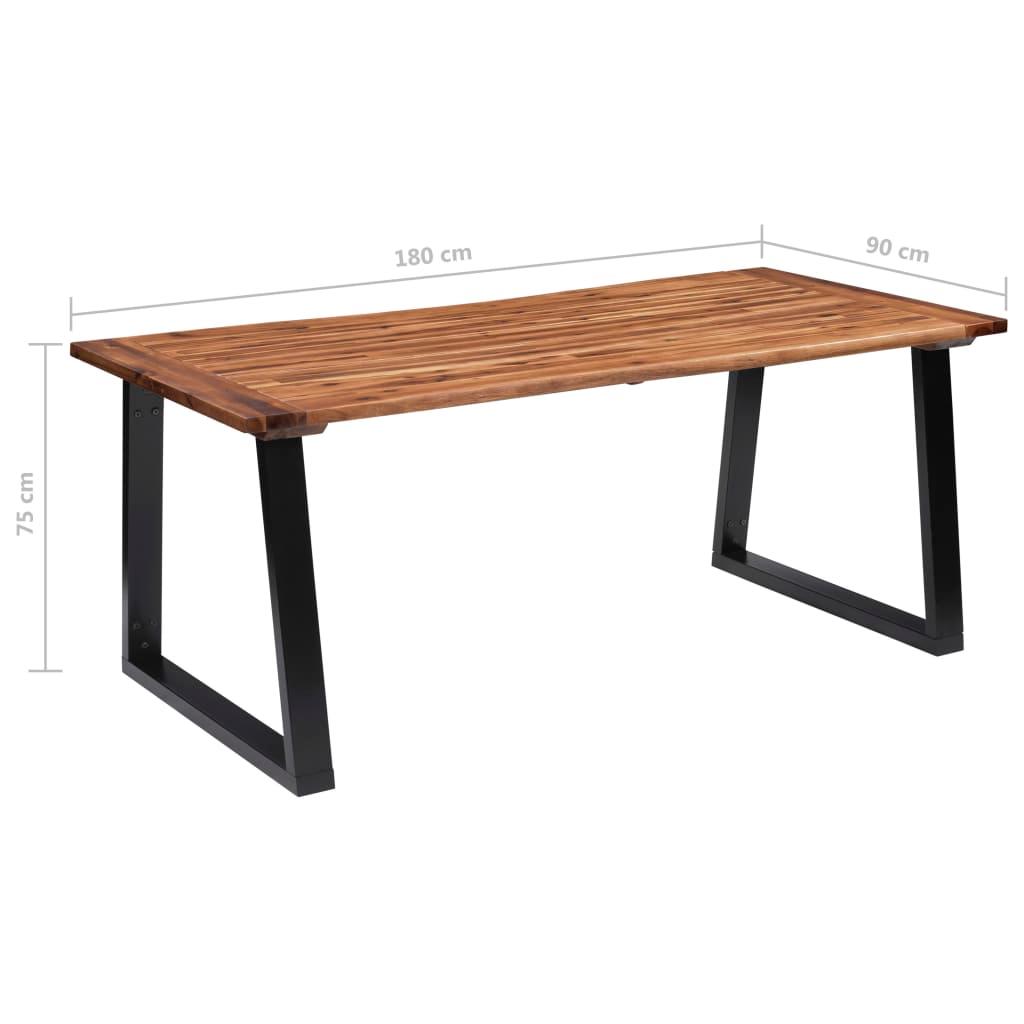 Dining Table Solid Acacia Wood 180x90 cm