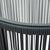 3 Piece Bistro Set with Cushions PE Rattan Grey