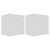 Bedside Cabinets 2 pcs White 40x30x40 cm Engineered Wood