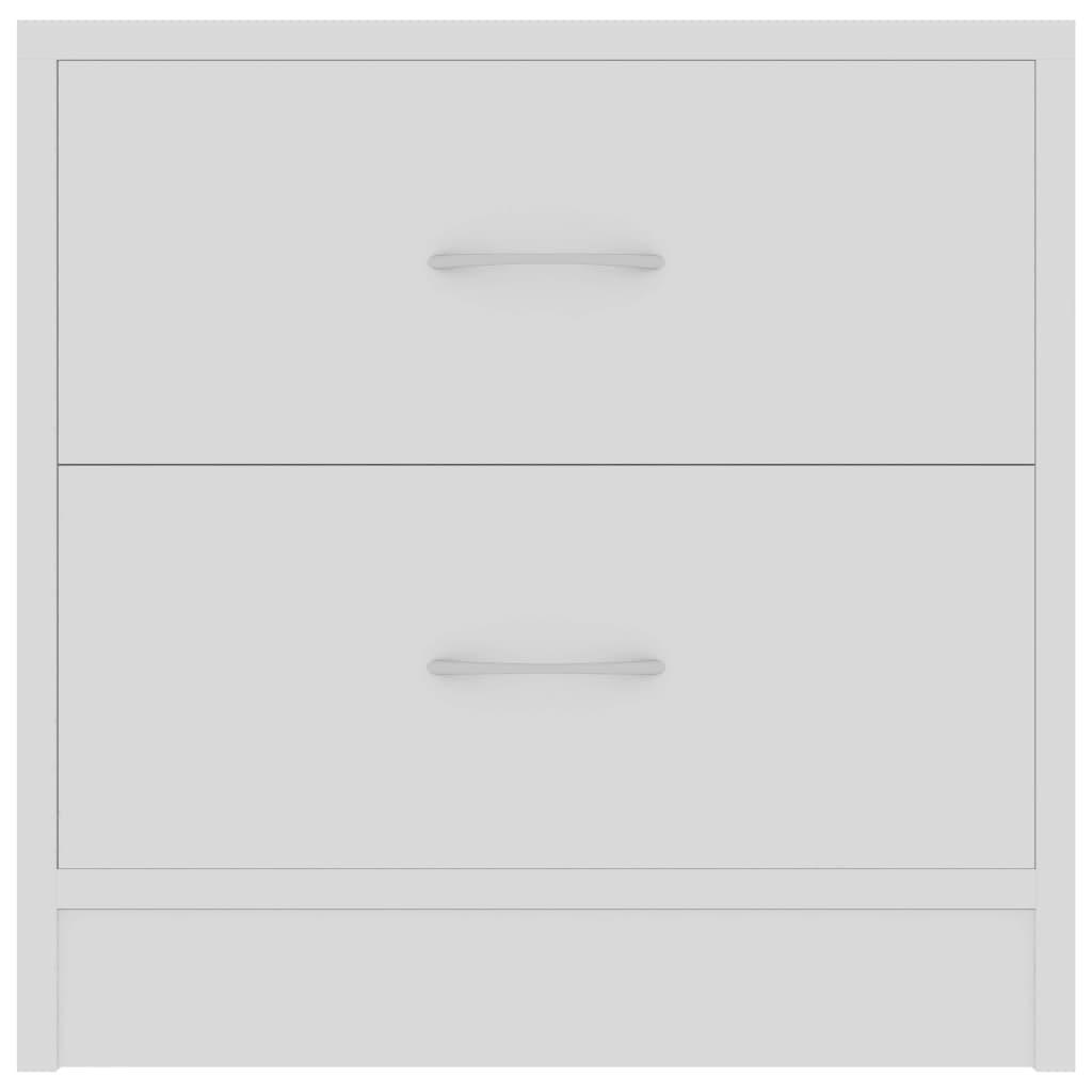 Bedside Cabinets 2 pcs White 40x30x40 cm Engineered Wood