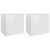 Bedside Cabinets 2 pcs High Gloss White 40x30x40 cm Engineered Wood