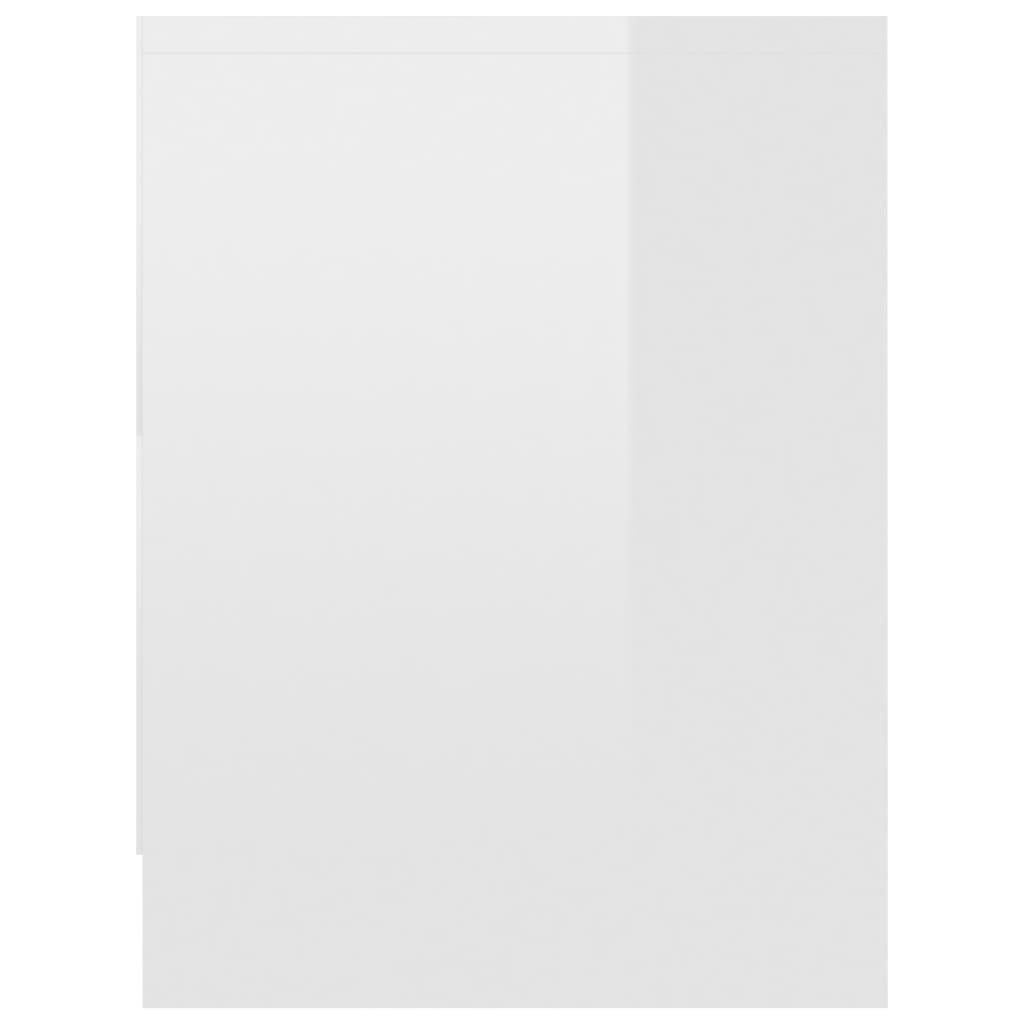 Bedside Cabinets 2 pcs High Gloss White 40x30x40 cm Engineered Wood