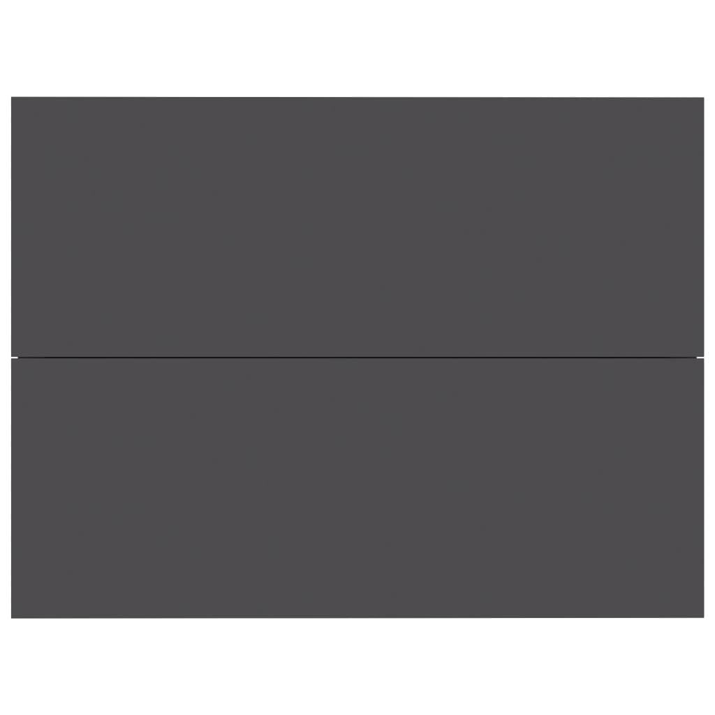 Bedside Cabinet Grey 40x30x30 cm Engineered Wood