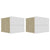 Bedside Cabinets 2 pcs White and Sonoma Oak 40x30x30 cm Engineered Wood