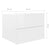 Bedside Cabinets 2 pcs High Gloss White 40x30x30 cm Engineered Wood