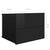 Bedside Cabinet High Gloss Black 40x30x30 cm Engineered Wood