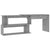 Corner Desk Concrete Grey 200x50x76 cm Engineered Wood