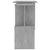 Corner Desk Concrete Grey 200x50x76 cm Engineered Wood