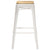 Bar Stools 4 pcs White Solid Mango Wood