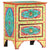 Hand Painted Bedside Cabinet 40x30x50 cm Solid Mango Wood