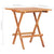 Folding Bistro Table 60x60x65 cm Solid Teak Wood