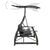 3-seater Garden Swing Bench with Canopy Poly Rattan Grey
