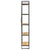5-Tier Bookcase 140x30x180 cm Solid Mango Wood