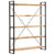5-Tier Bookcase 140x30x180 cm Solid Mango Wood
