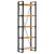 5-Tier Bookcase 60x30x180 cm Solid Mango Wood