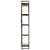 5-Tier Bookcase 60x30x180 cm Solid Mango Wood