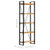 5-Tier Bookcase 60x30x180 cm Solid Mango Wood