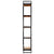 5-Tier Bookcase 60x30x180 cm Solid Reclaimed Wood