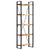 5-Tier Bookcase 60x30x180 cm Solid Reclaimed Wood
