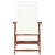 Reclining Garden Chairs with Cushions 2 pcs Solid Teak Wood Cream