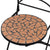 3 Piece Mosaic Bistro Set Ceramic Tile Terracotta