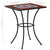 3 Piece Mosaic Bistro Set Ceramic Tile Terracotta and White