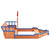 Sandbox Pirate Ship Firwood 190x94.5x101 cm