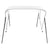 3 Bow Bimini Top White 183x196x137 cm
