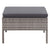6 Piece Garden Lounge Set with Cushions Poly Rattan Grey