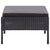 3 Piece Garden Lounge Set with Cushions Poly Rattan Black