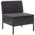3 Piece Garden Lounge Set with Cushions Poly Rattan Black