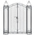 Ornamental Garden Gate Wrought Iron 122x20.5x160 cm