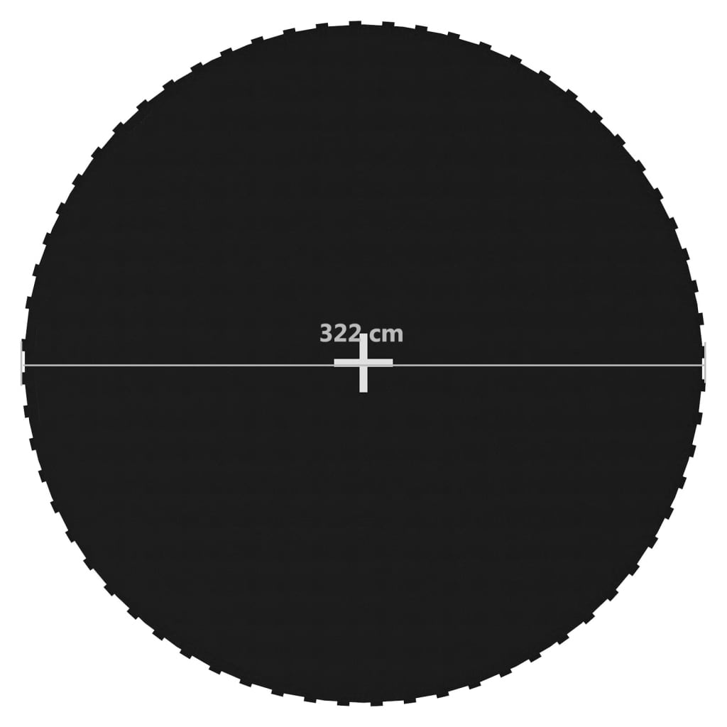 Jumping Mat Fabric Black for 12 Feet/3.66 m Round Trampoline