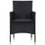 4 Piece Garden Lounge Set With Cushions Poly Rattan Black