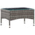Coffee Table Grey 60x40x36 cm Poly Rattan