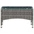Coffee Table Grey 60x40x36 cm Poly Rattan
