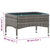 Coffee Table Grey 60x40x36 cm Poly Rattan
