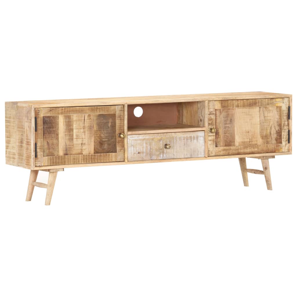 TV Cabinet 140x30x45 cm Solid Mango Wood