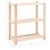 3-Tier Storage Racks 3 pcs 80x38x90 cm Solid Wood Pine 150 kg
