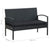 4 Piece Garden Lounge Set with Cushions Poly Rattan Black