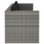 3 Piece Garden Lounge Set with Cushions Poly Rattan Grey