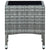 Garden Table Grey 40x40x45 cm Poly Rattan