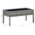 Garden Table Grey 75x40x37 cm Poly Rattan